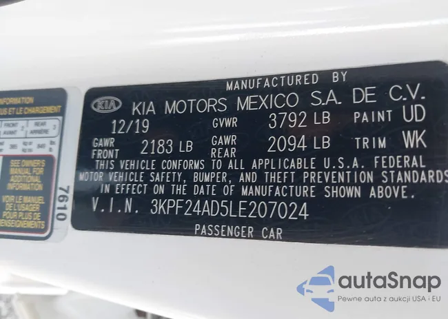 3KPF24AD5LE207024: 43082093