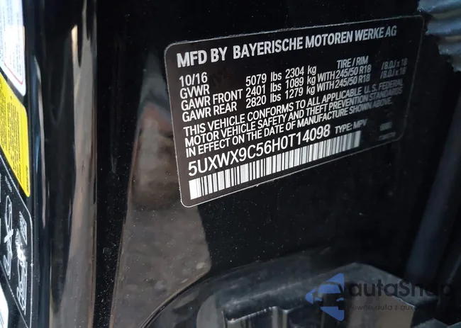 5UXWX9C56H0T14098: 43082129