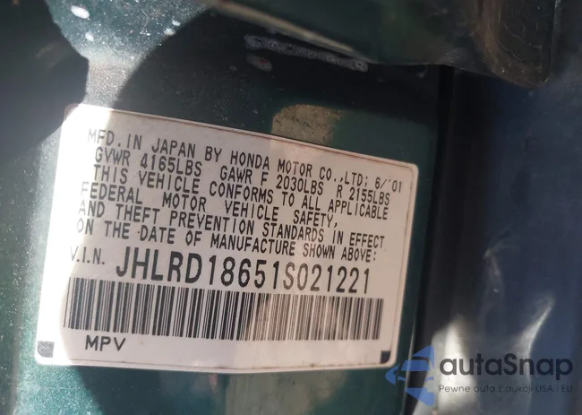 JHLRD18651S021221: 43083545