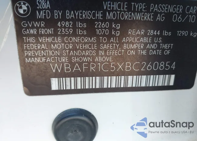 WBAFR1C5XBC260854: 43083596