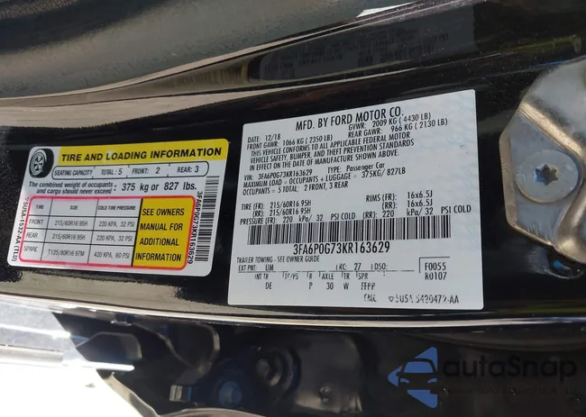 3FA6P0G73KR163629: 43083622