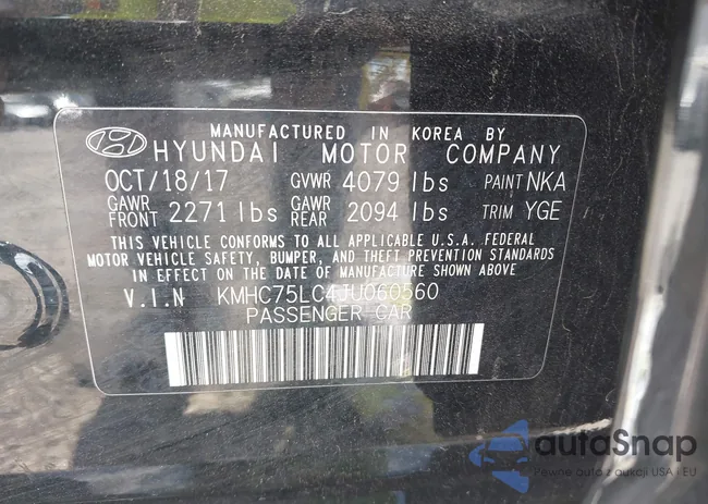 KMHC75LC4JU060560: 43082945