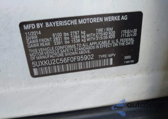 5UXKU2C56F0F95902: 43082971