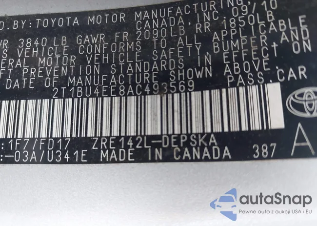 2T1BU4EE8AC493569: 43084149