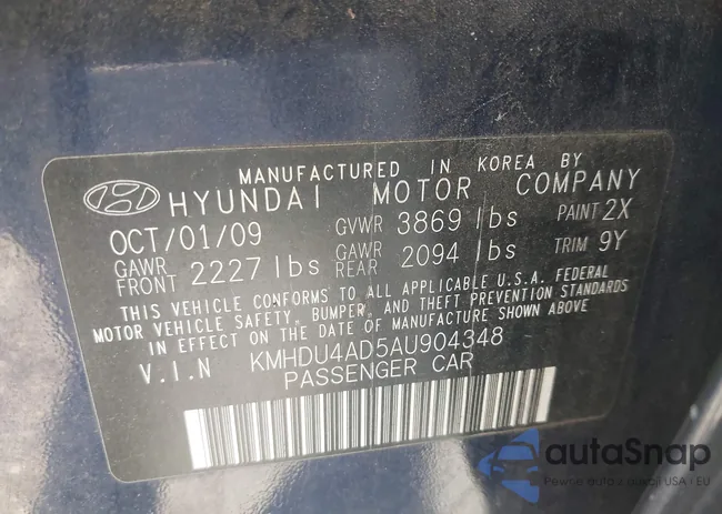 KMHDU4AD5AU904348: 43084598