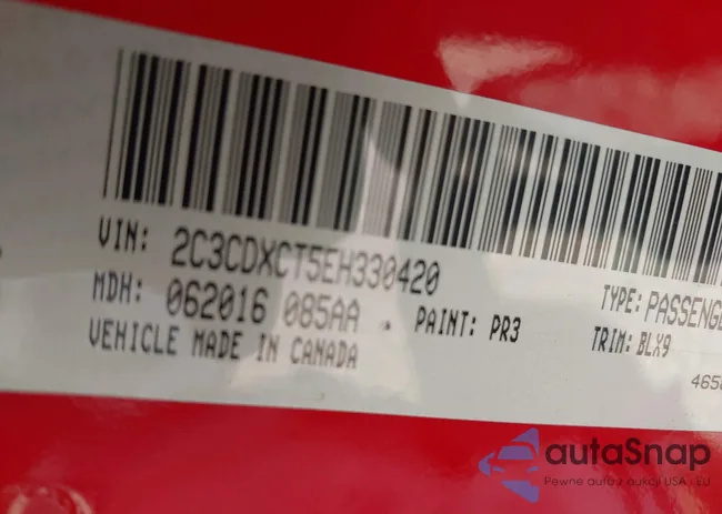 2C3CDXCT5EH330420: 43084667