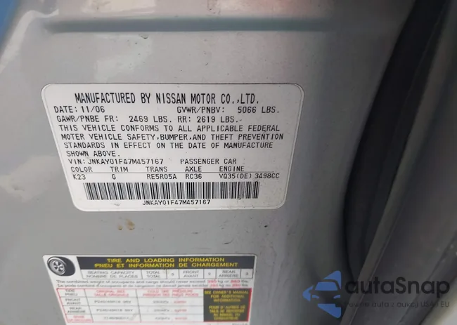 JNKAY01F47M457167: 43084111