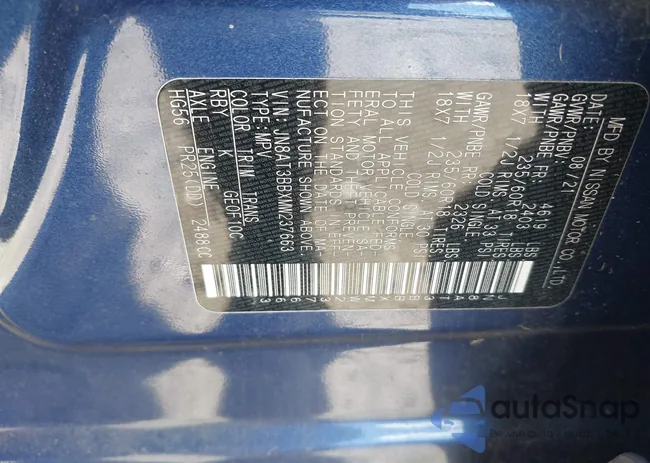 JN8AT3BBXMW237663: 43084932