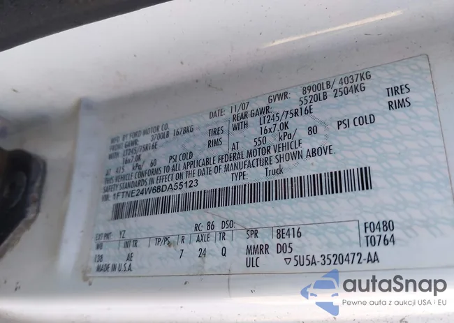 1FTNE24W68DA55123: 43085055