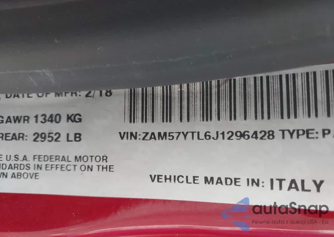 ZAM57YTL6J1296428: 43086181