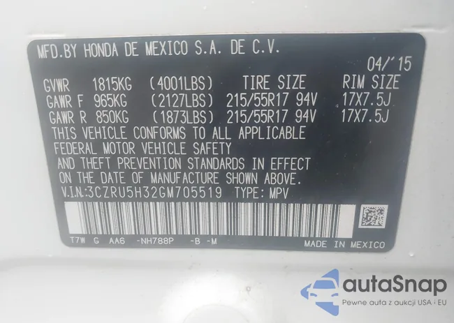 3CZRU5H32GM705519: 43086228