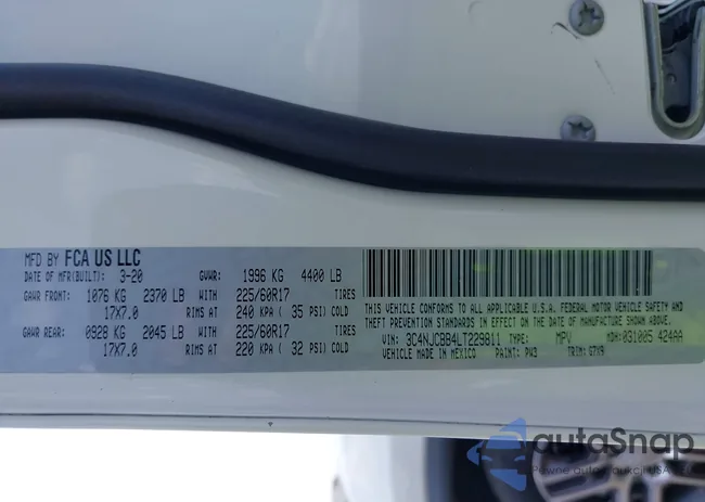 3C4NJCBB4LT229811: 43086336