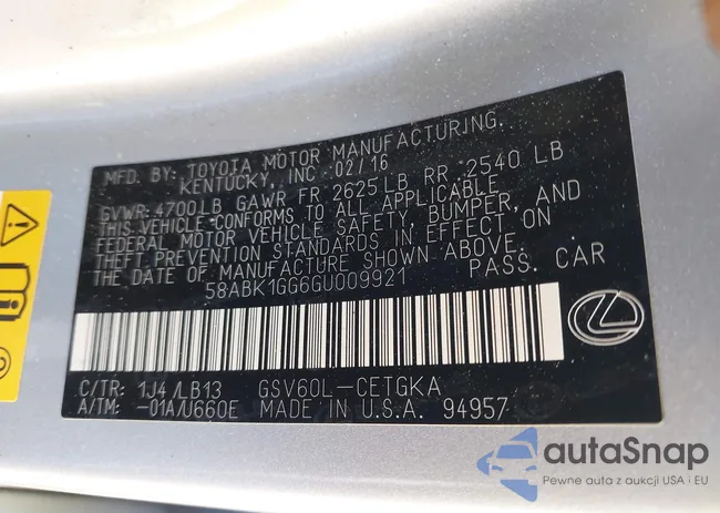 58ABK1GG6GU009921: 43086341