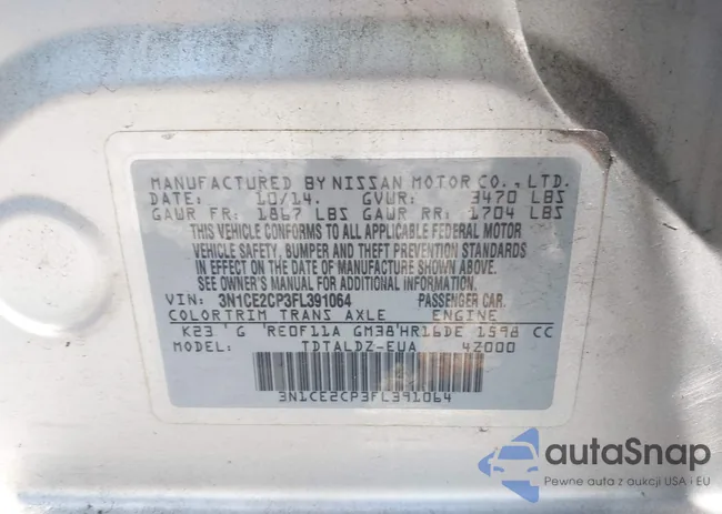 3N1CE2CP3FL391064: 43086443