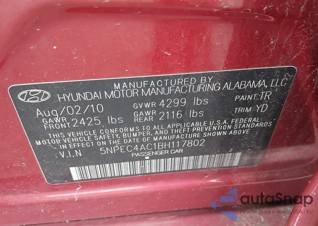 5NPEC4AC1BH117802: 43086480