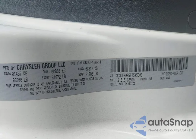 3C3CFFAR6FT545809: 43086649