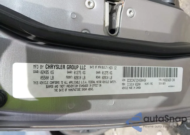 2C3CCAGT2DH590430: 43085938