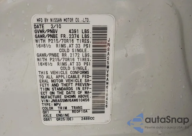 JN8AS5MV6AW610456: 43085974