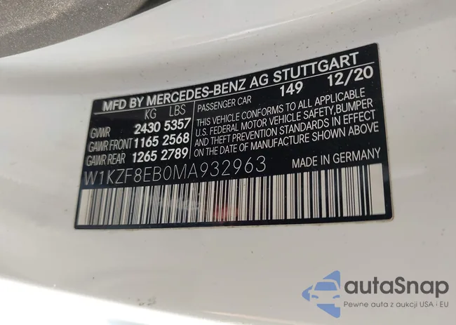 W1KZF8EB0MA932963: 43086117