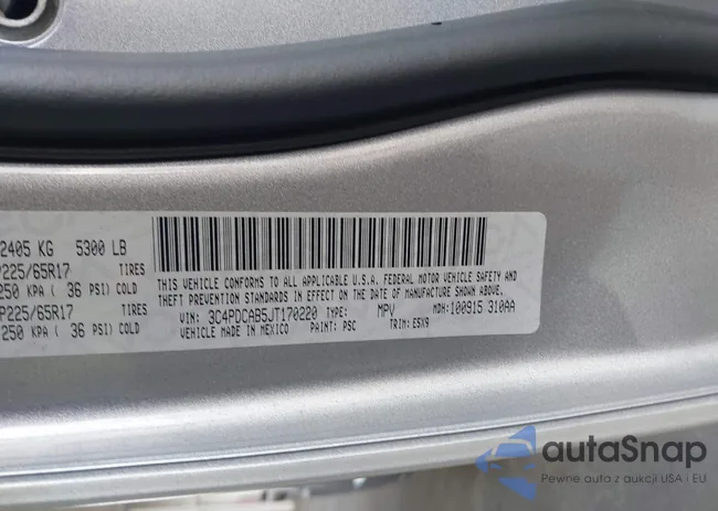 3C4PDCAB5JT170220: 43087164