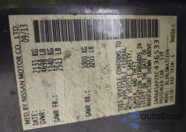 1N4AA5AP2EC436533: 43087262