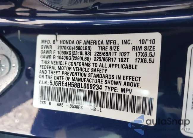 5J6RE4H58BL009234: 43087333