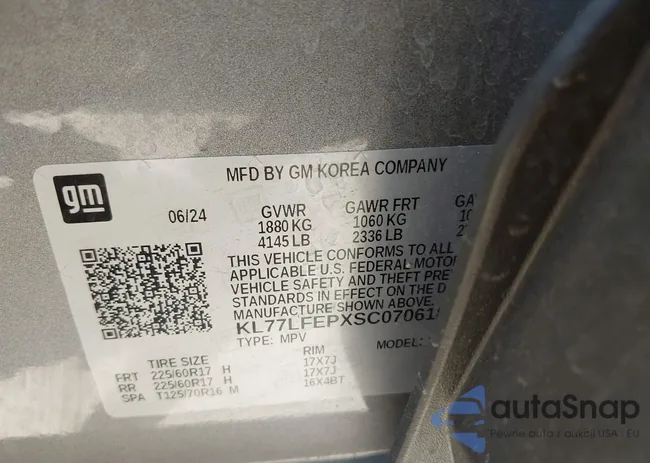 KL77LFEPXSC070618: 43087376