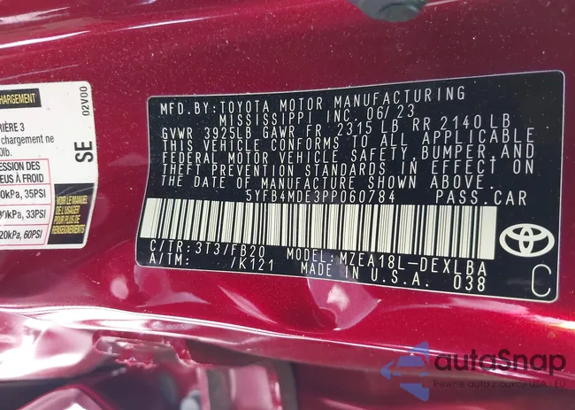 5YFB4MDE3PP060784: 43087404