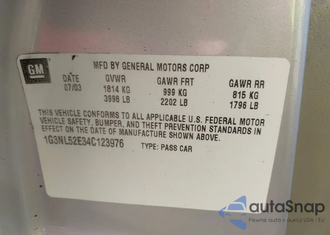 1G3NL52E34C123976: 43087422