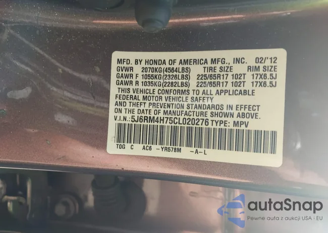 5J6RM4H75CL020276: 43087431