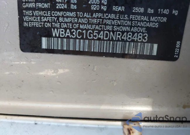 WBA3C1G54DNR48483: 43087480