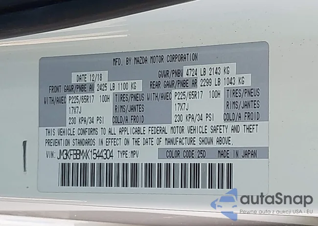 JM3KFBBMXK1544304: 43087497