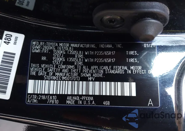 5TDYRKEC1MS017013: 43087498