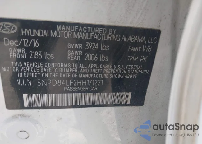 5NPD84LF2HH171221: 43087527