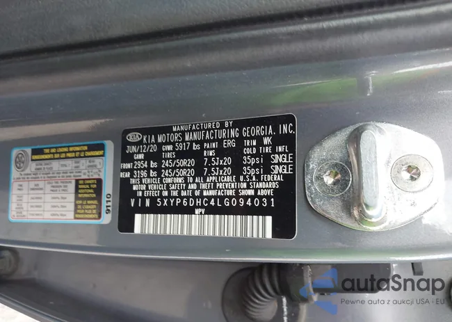 5XYP6DHC4LG094031: 43087554