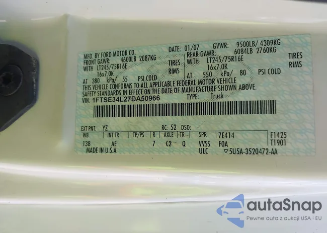 1FTSE34L27DA50966: 43087732