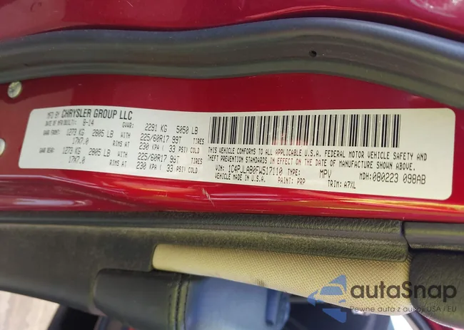 1C4PJLAB0FW517110: 43086789