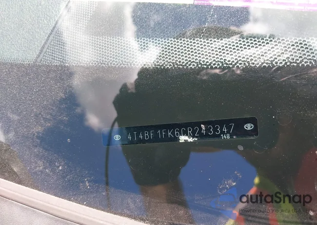 4T4BF1FK6CR243347: 43086892