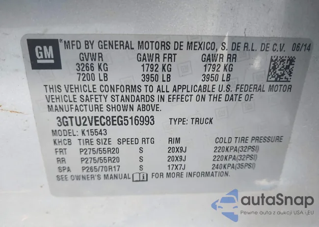 3GTU2VEC8EG516993: 43086935