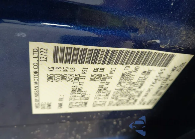 5N1BT3BA3PC764565: 43087045