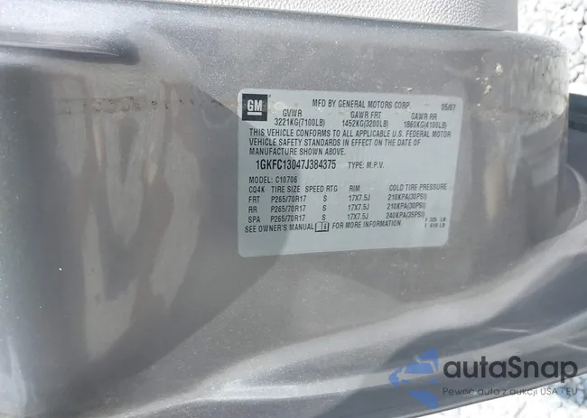 1GKFC13047J384375: 43087069