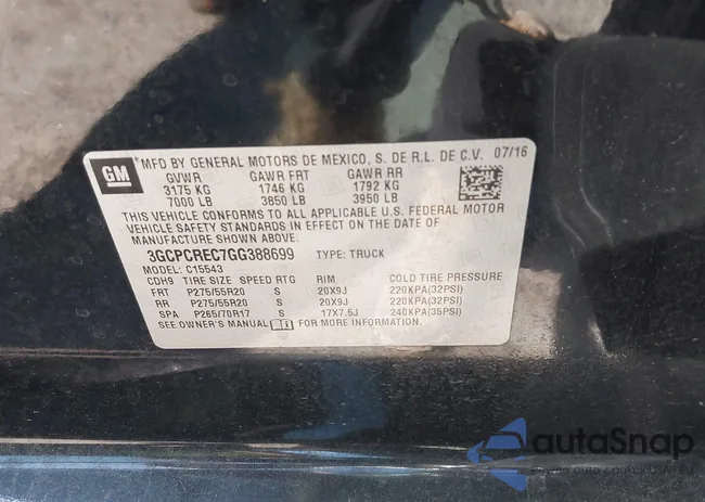 3GCPCREC7GG388699: 43088226