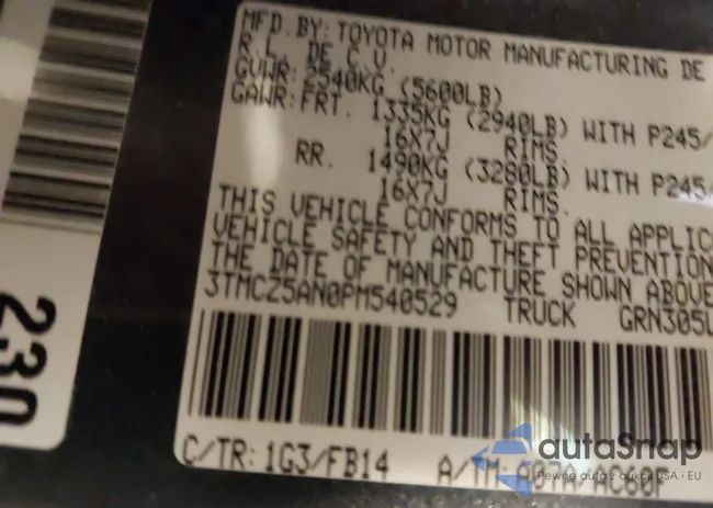 3TMCZ5AN0PM540529: 43088233