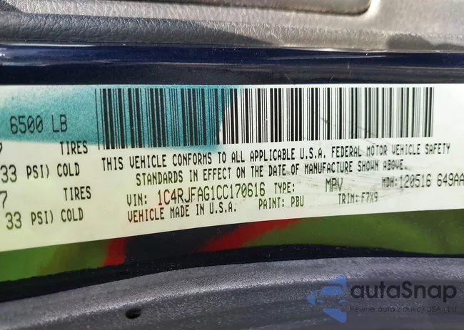 1C4RJFAG1CC170616: 43088464