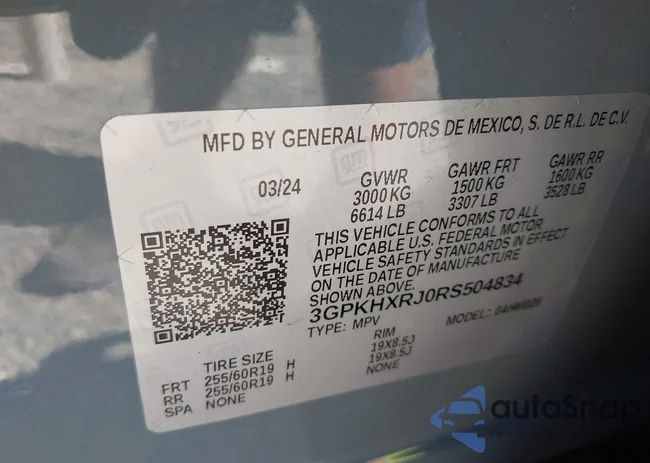 3GPKHXRJ0RS504834: 43088616