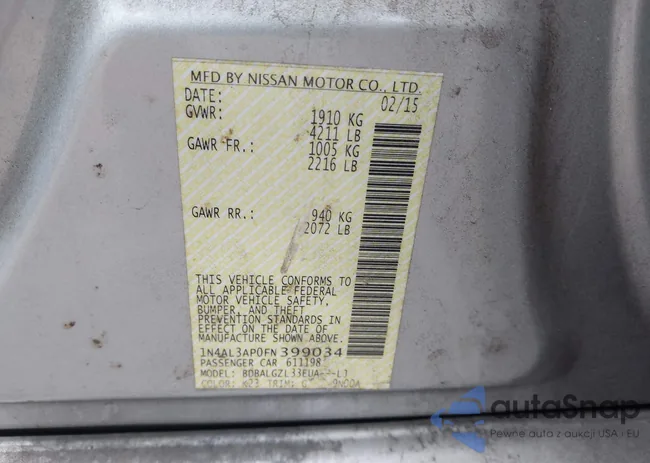 1N4AL3AP0FN399034: 43088674