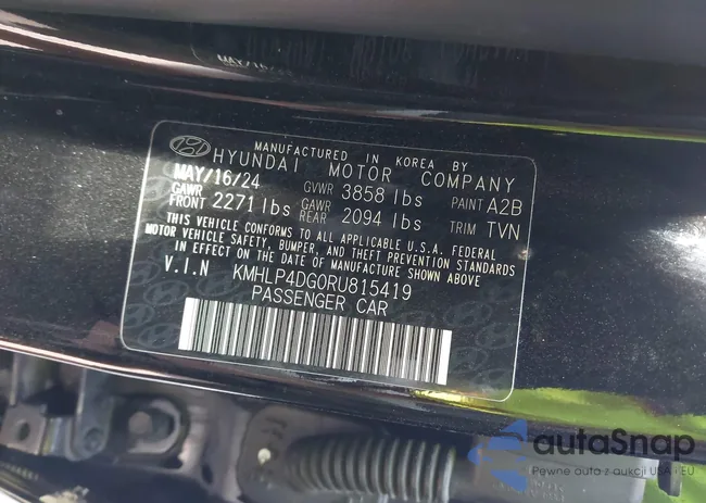 KMHLP4DG0RU815419: 43087948