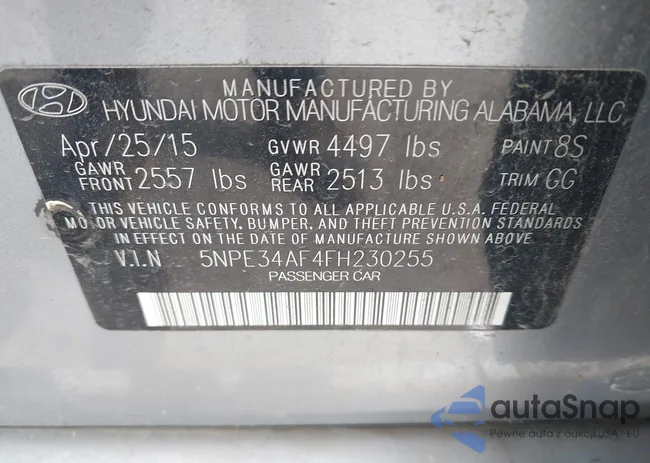 5NPE34AF4FH230255: 43087988