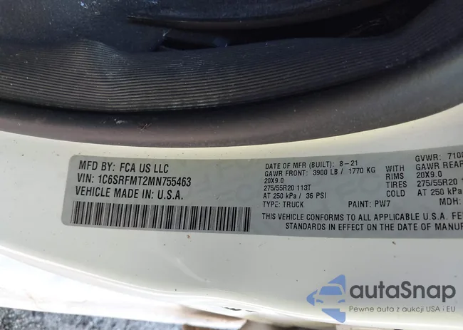 1C6SRFMT2MN755463: 43087989