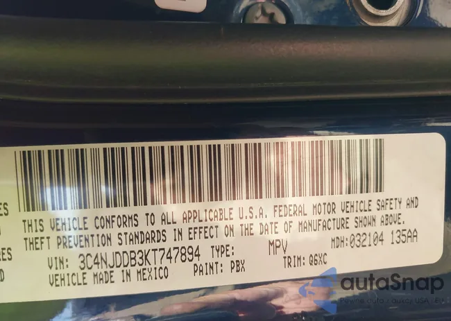 3C4NJDDB3KT747894: 43088042